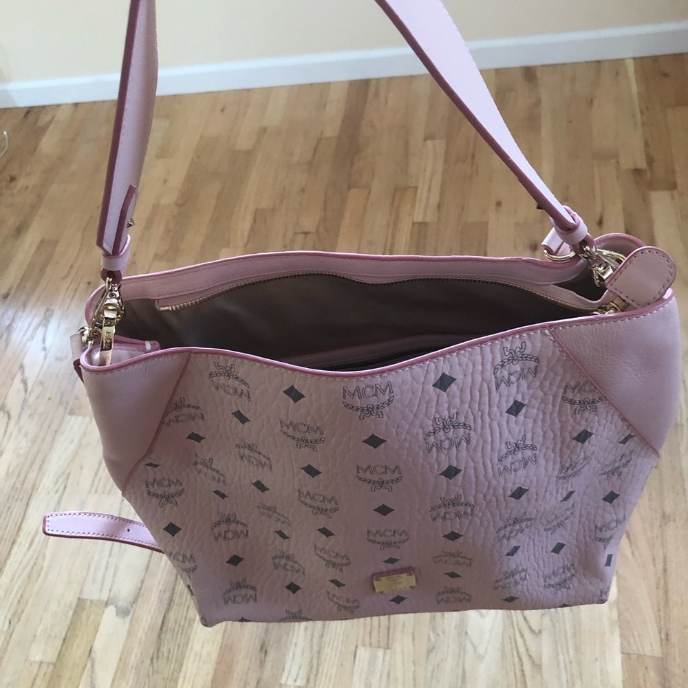 Brand new MCM pink pocketbook